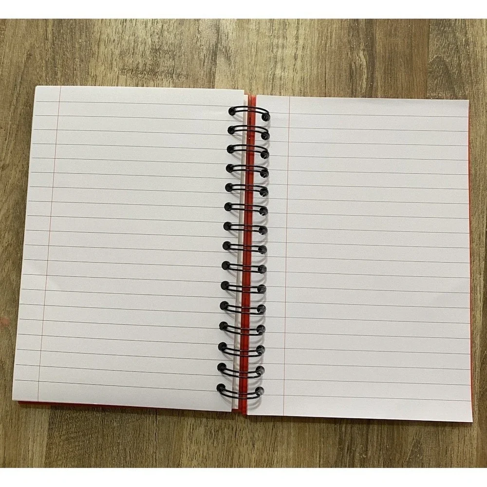 New Culturefly Red‎ Sweet Sayings Widget Spiral Journal Blank Lined Notebook